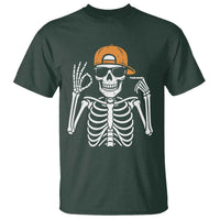 Funny Six Seven 67 Skeleton Gen Alpha Halloween Meme T Shirt - Wonder Print Shop