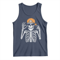 Funny Six Seven 67 Skeleton Gen Alpha Halloween Meme Tank Top - Wonder Print Shop