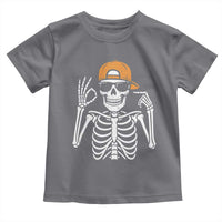 Funny Six Seven 67 Skeleton Gen Alpha Halloween Meme Toddler T Shirt - Wonder Print Shop