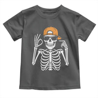 Funny Six Seven 67 Skeleton Gen Alpha Halloween Meme Toddler T Shirt - Wonder Print Shop