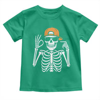 Funny Six Seven 67 Skeleton Gen Alpha Halloween Meme Toddler T Shirt - Wonder Print Shop