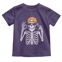 Funny Six Seven 67 Skeleton Gen Alpha Halloween Meme Toddler T Shirt - Wonder Print Shop