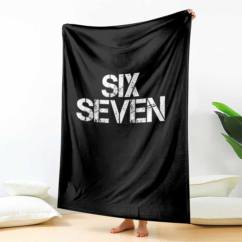Six Seven Meme Vintage 67 Gen Alpha Meme Throw Blanket - Wonder Print Shop