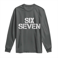 Six Seven Meme Vintage 67 Gen Alpha Meme Long Sleeve Shirt - Wonder Print Shop