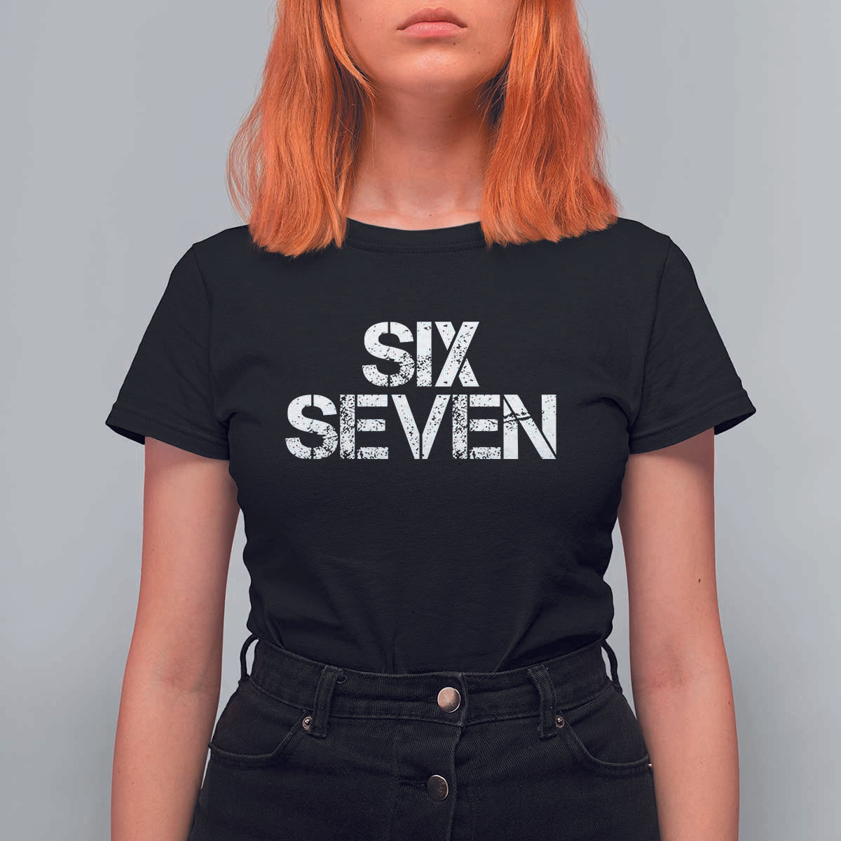 Six Seven Meme Vintage 67 Gen Alpha Meme T Shirt For Women - Wonder Print Shop