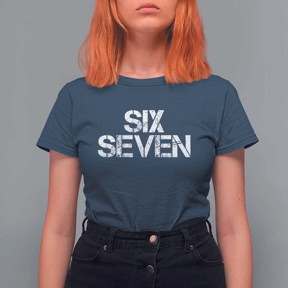 Six Seven Meme Vintage 67 Gen Alpha Meme T Shirt For Women - Wonder Print Shop