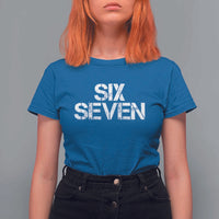Six Seven Meme Vintage 67 Gen Alpha Meme T Shirt For Women - Wonder Print Shop