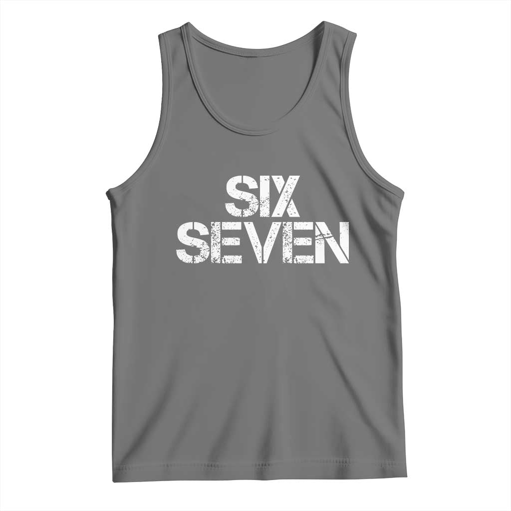 Six Seven Meme Vintage 67 Gen Alpha Meme Tank Top - Wonder Print Shop