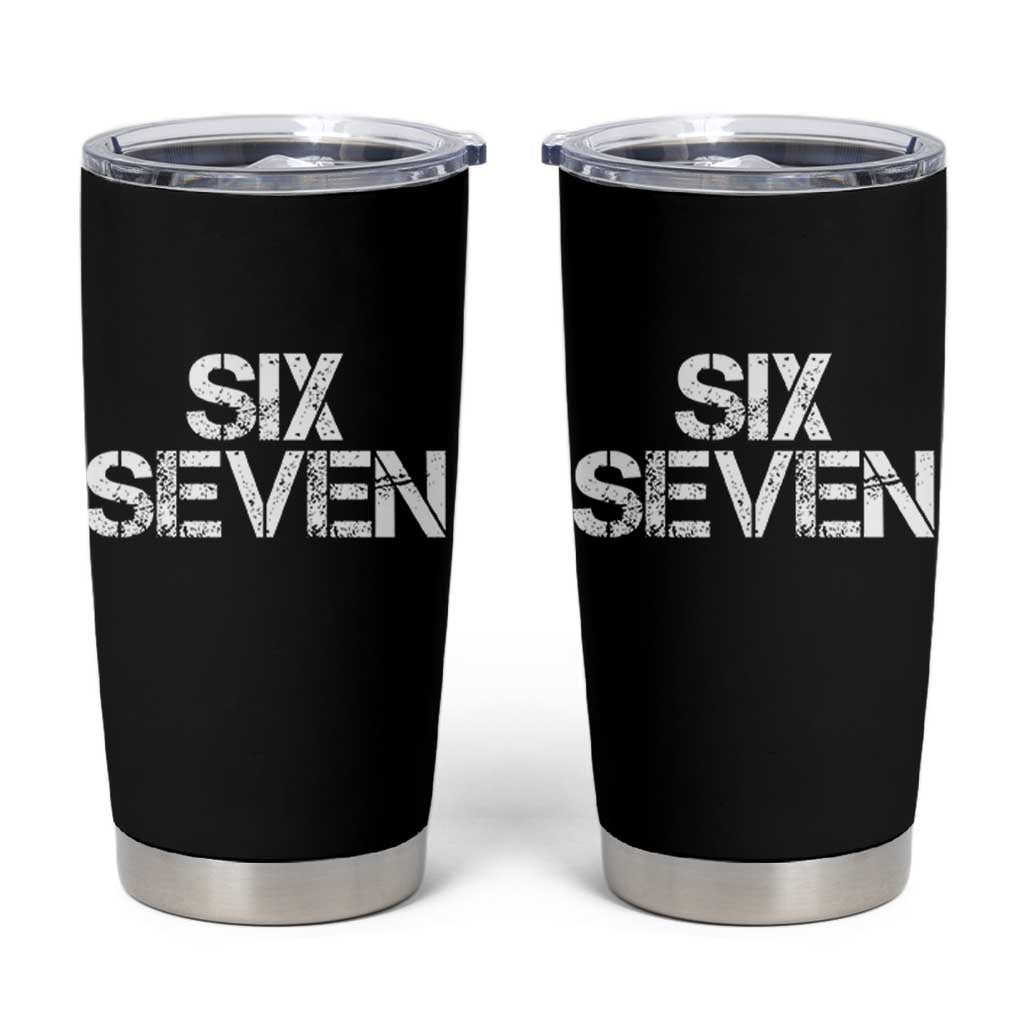 Six Seven Meme Vintage 67 Gen Alpha Meme Tumbler Cup - Wonder Print Shop