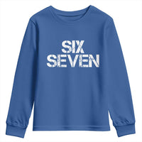 Six Seven Meme Vintage 67 Gen Alpha Meme Youth Sweatshirt - Wonder Print Shop