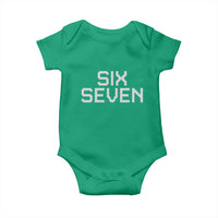Six Seven Meme Pixel 67 Gen Alpha Internet Joke Baby Onesie - Wonder Print Shop