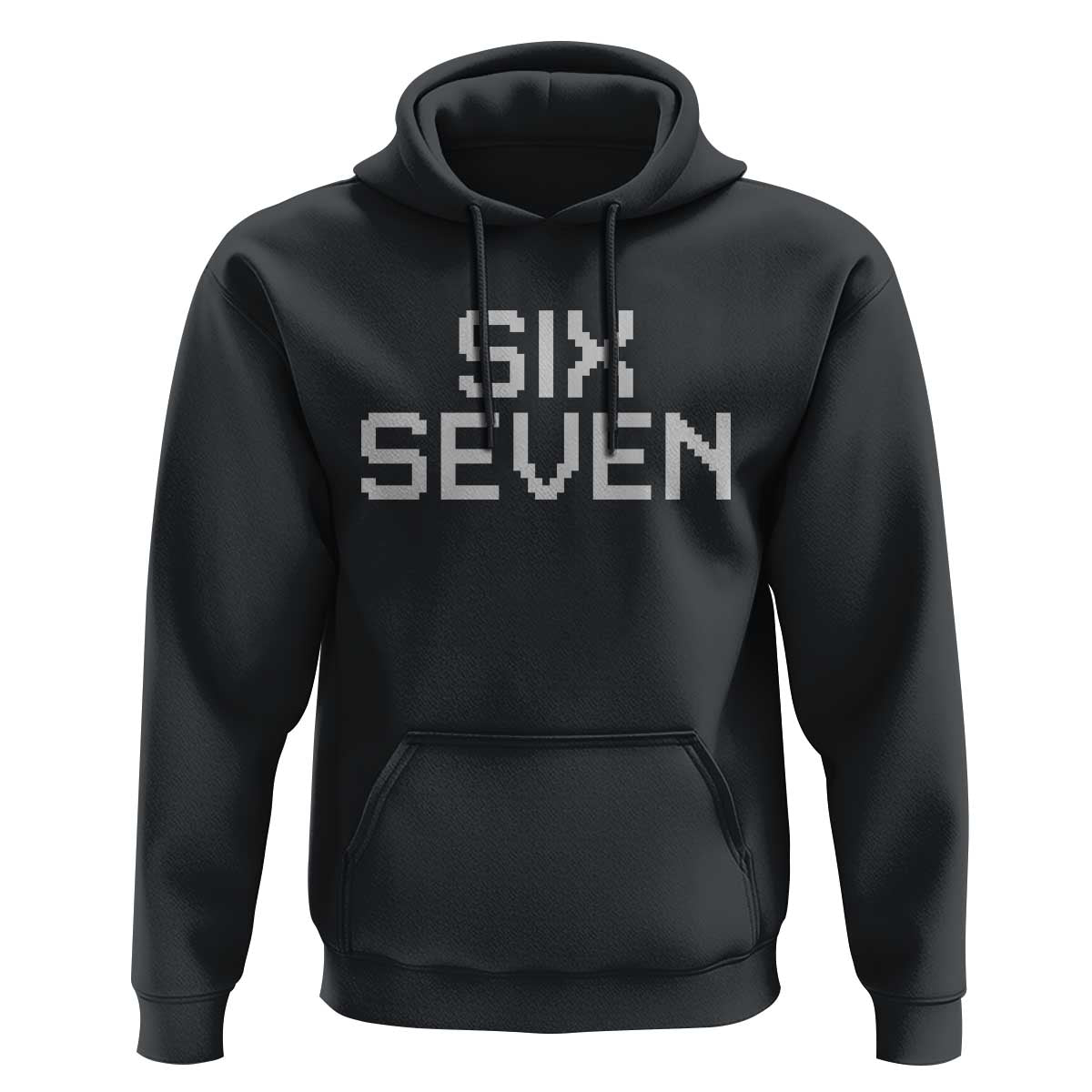 Six Seven Meme Pixel 67 Gen Alpha Internet Joke Hoodie - Wonder Print Shop