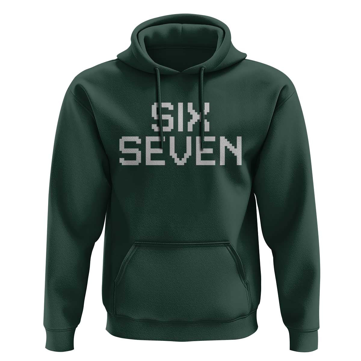 Six Seven Meme Pixel 67 Gen Alpha Internet Joke Hoodie - Wonder Print Shop