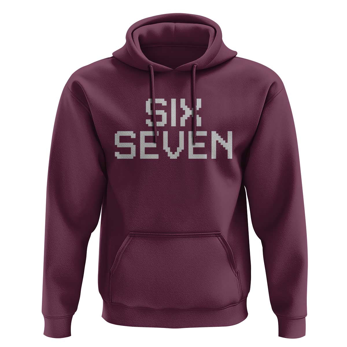 Six Seven Meme Pixel 67 Gen Alpha Internet Joke Hoodie - Wonder Print Shop