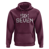 Six Seven Meme Pixel 67 Gen Alpha Internet Joke Hoodie - Wonder Print Shop