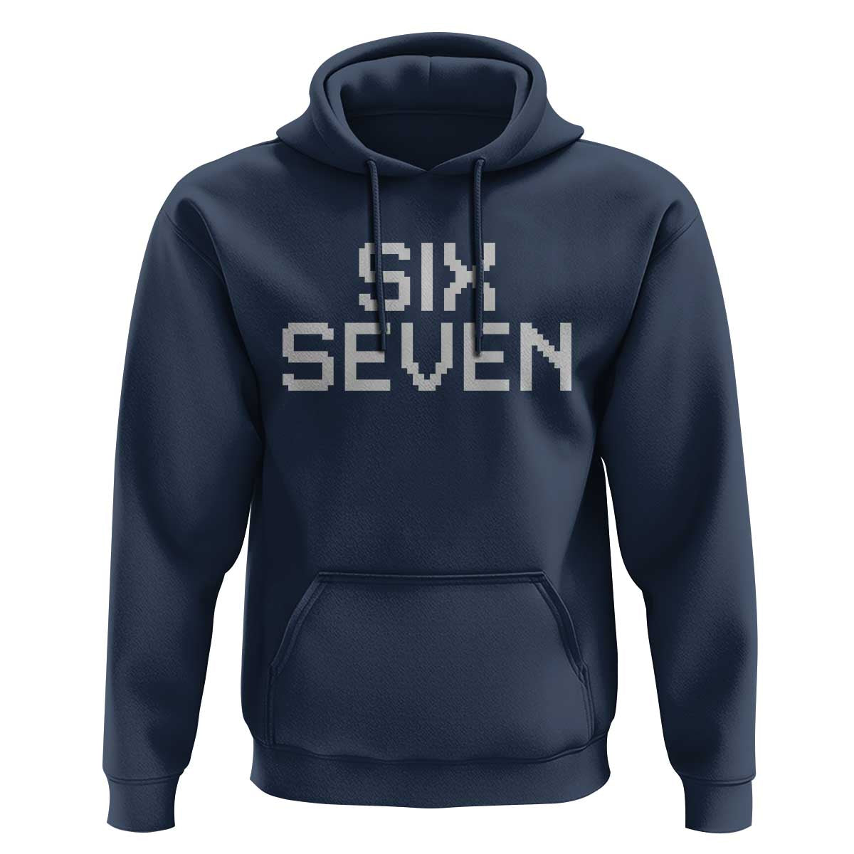 Six Seven Meme Pixel 67 Gen Alpha Internet Joke Hoodie - Wonder Print Shop