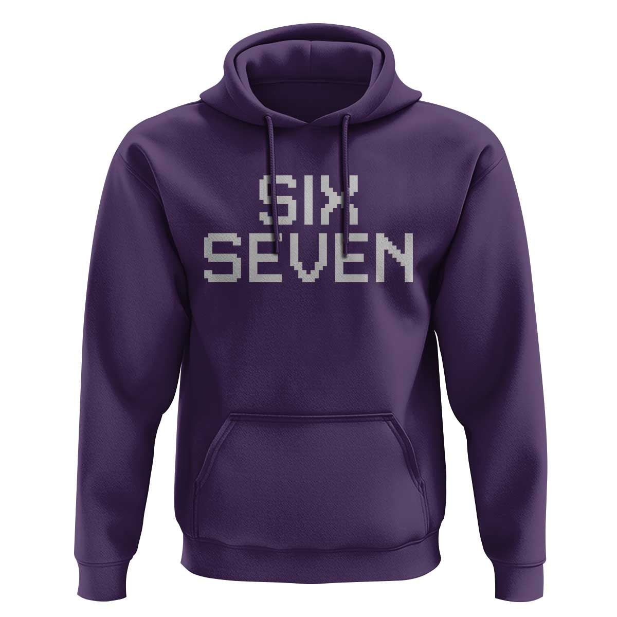 Six Seven Meme Pixel 67 Gen Alpha Internet Joke Hoodie - Wonder Print Shop