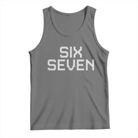 Six Seven Meme Pixel 67 Gen Alpha Internet Joke Tank Top - Wonder Print Shop