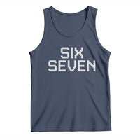 Six Seven Meme Pixel 67 Gen Alpha Internet Joke Tank Top - Wonder Print Shop