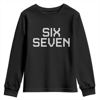 Six Seven Meme Pixel 67 Gen Alpha Internet Joke Youth Sweatshirt - Wonder Print Shop