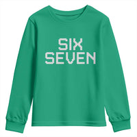 Six Seven Meme Pixel 67 Gen Alpha Internet Joke Youth Sweatshirt - Wonder Print Shop