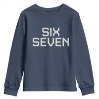 Six Seven Meme Pixel 67 Gen Alpha Internet Joke Youth Sweatshirt - Wonder Print Shop