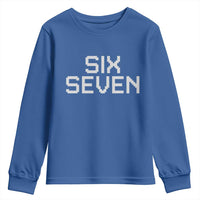 Six Seven Meme Pixel 67 Gen Alpha Internet Joke Youth Sweatshirt - Wonder Print Shop