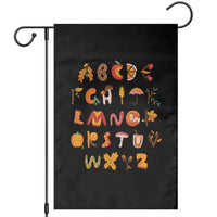Funny Kindergarten Teacher Garden Flag Thanksgiving Alphabet Learning Autumn Season - Wonder Print Shop