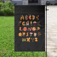 Funny Kindergarten Teacher Garden Flag Thanksgiving Alphabet Learning Autumn Season - Wonder Print Shop