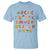 Funny Kindergarten Teacher T Shirt Thanksgiving Alphabet Learning Autumn Season - Wonder Print Shop