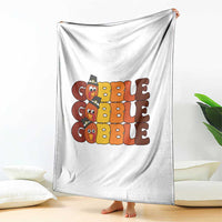 Funny Thanksgiving Tukey Gobble Throw Blanket - Wonder Print Shop