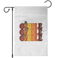 Funny Thanksgiving Tukey Gobble Garden Flag - Wonder Print Shop