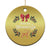 Yuletide Blessings Christmas Ornament Yule Goat Winter Solstice Christmas Wreath - Wonder Print Shop