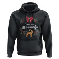 Yuletide Blessings Hoodie Yule Goat Winter Solstice Christmas Wreath