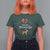 Yuletide Blessings T Shirt For Women Yule Goat Winter Solstice Christmas Wreath - Wonder Print Shop