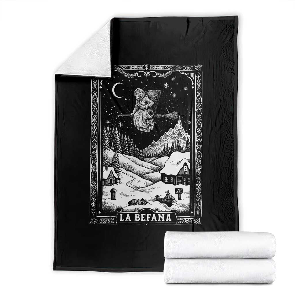 Italian Christmas La Befana Throw Blanket Buon Befana Folklore Xmas Witch - Wonder Print Shop