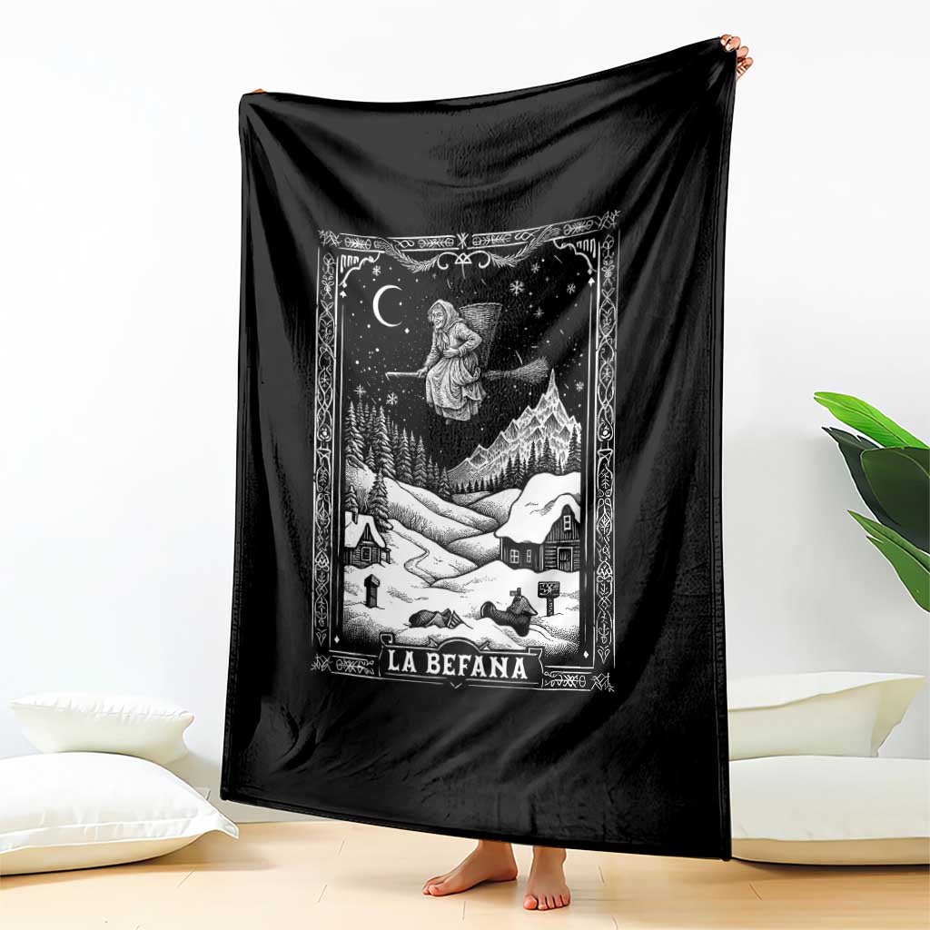 Italian Christmas La Befana Throw Blanket Buon Befana Folklore Xmas Witch - Wonder Print Shop