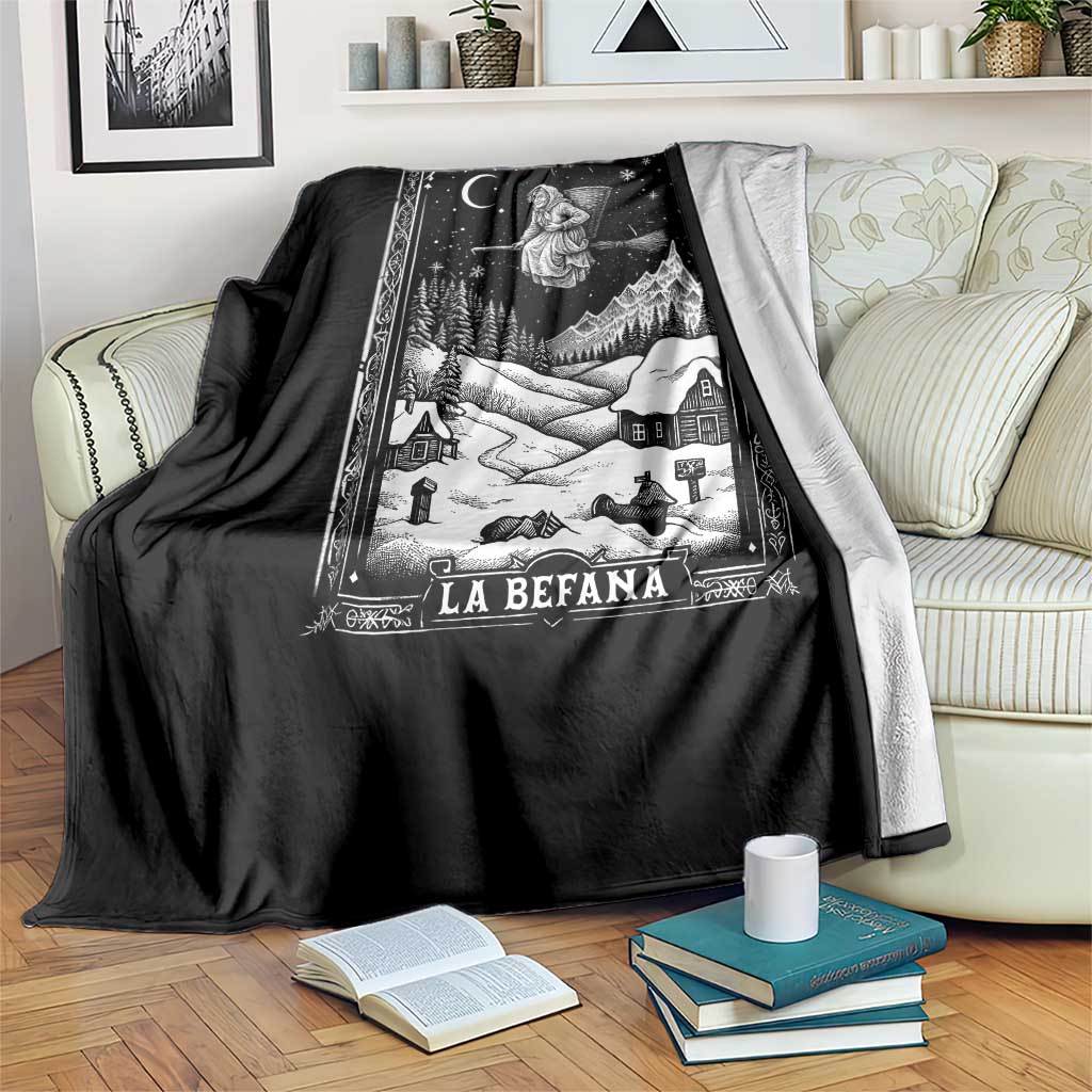 Italian Christmas La Befana Throw Blanket Buon Befana Folklore Xmas Witch - Wonder Print Shop