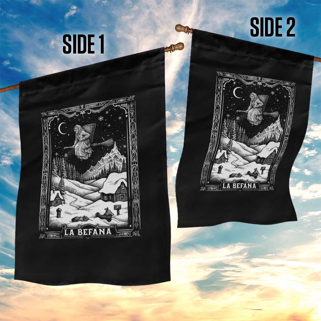 Italian Christmas La Befana Garden Flag Buon Befana Folklore Xmas Witch - Wonder Print Shop