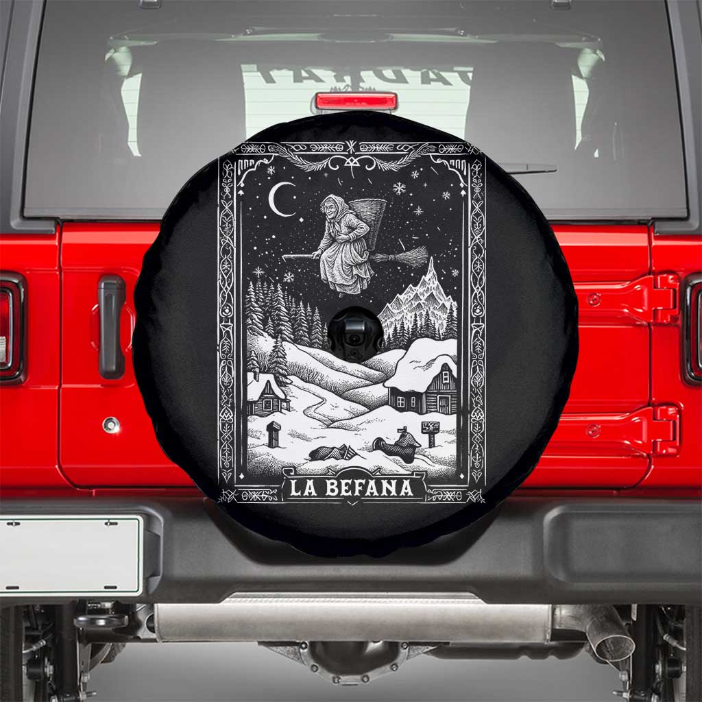 Italian Christmas La Befana Spare Tire Cover Buon Befana Folklore Xmas Witch - Wonder Print Shop