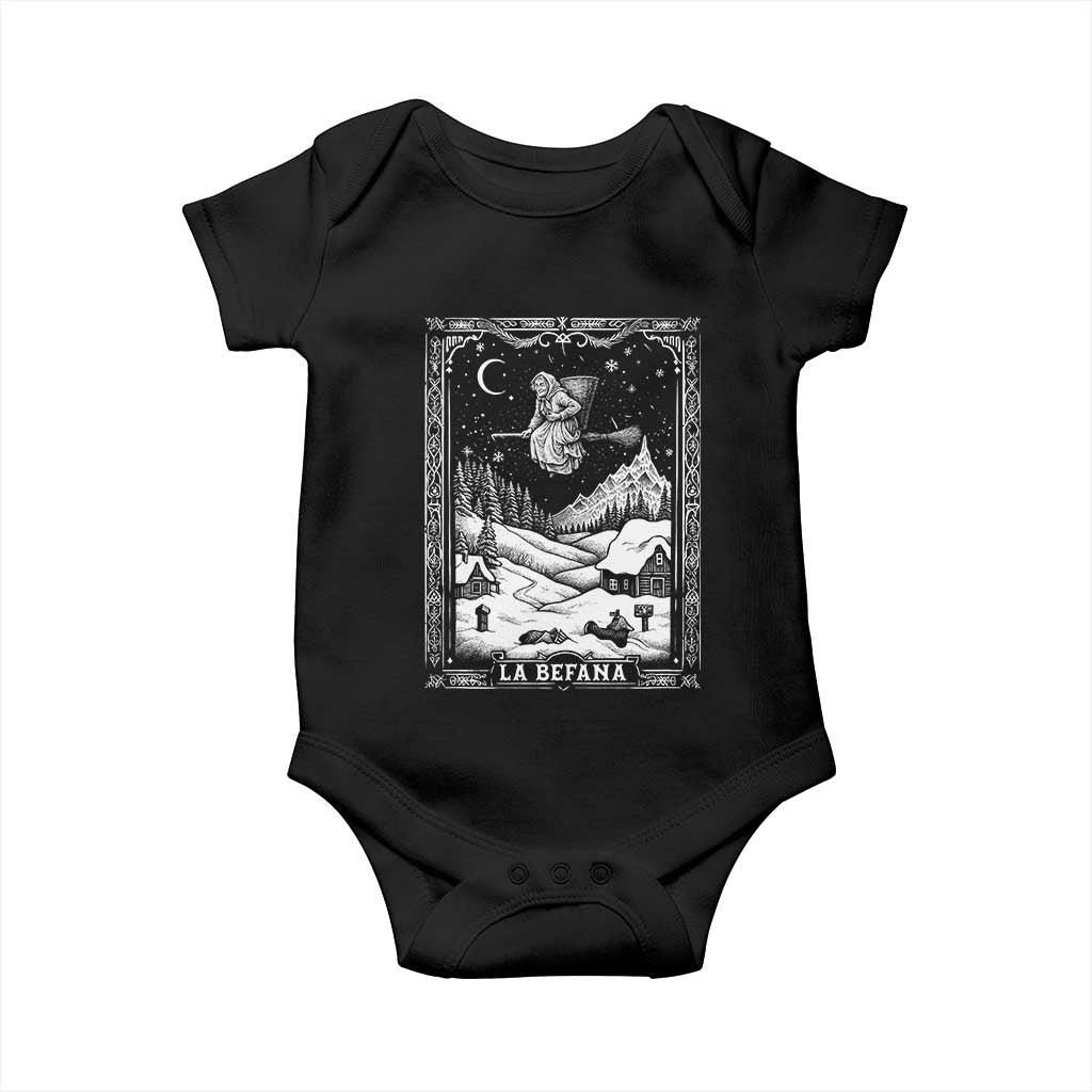 Italian Christmas La Befana Baby Onesie Buon Befana Folklore Xmas Witch - Wonder Print Shop