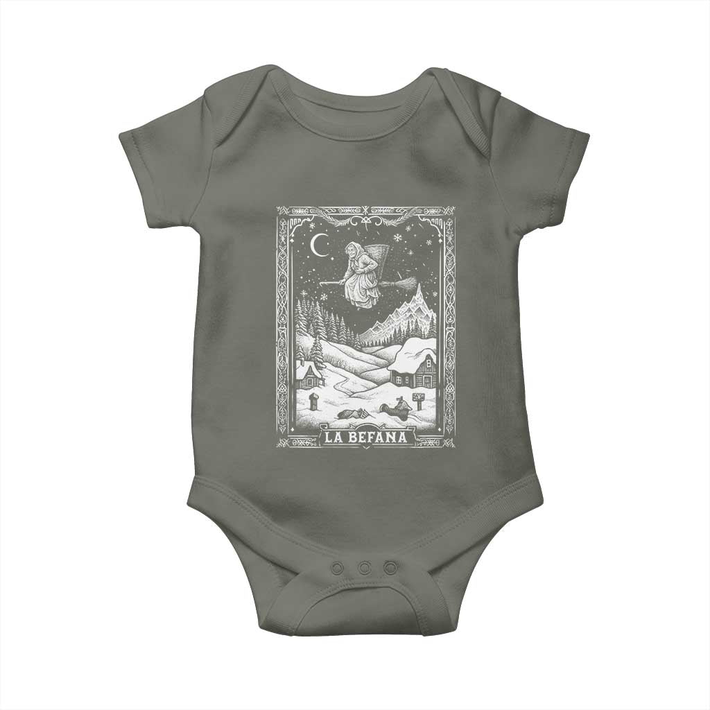 Italian Christmas La Befana Baby Onesie Buon Befana Folklore Xmas Witch - Wonder Print Shop