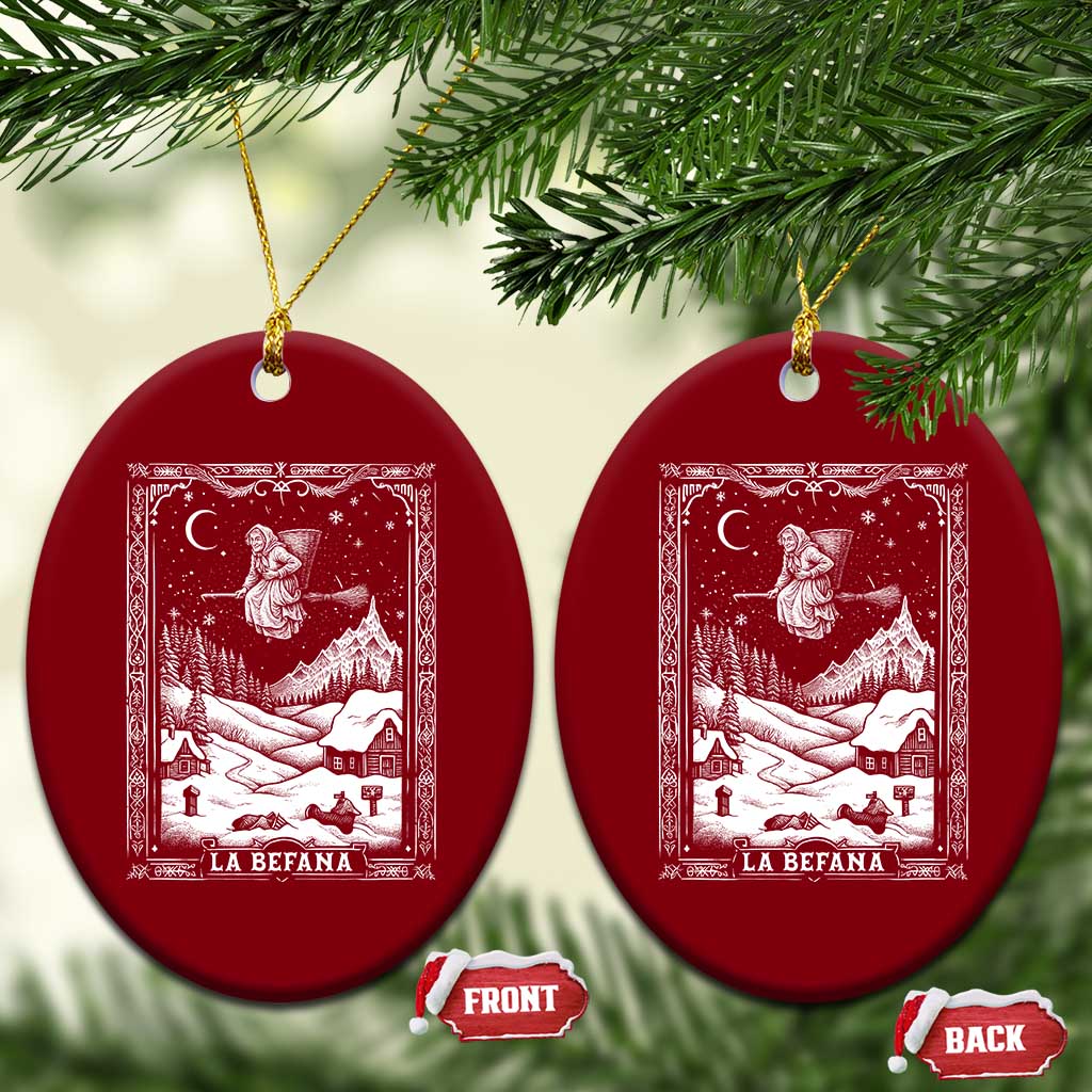 Italian Christmas La Befana Ceramic Ornament Buon Befana Folklore Xmas Witch - Wonder Print Shop