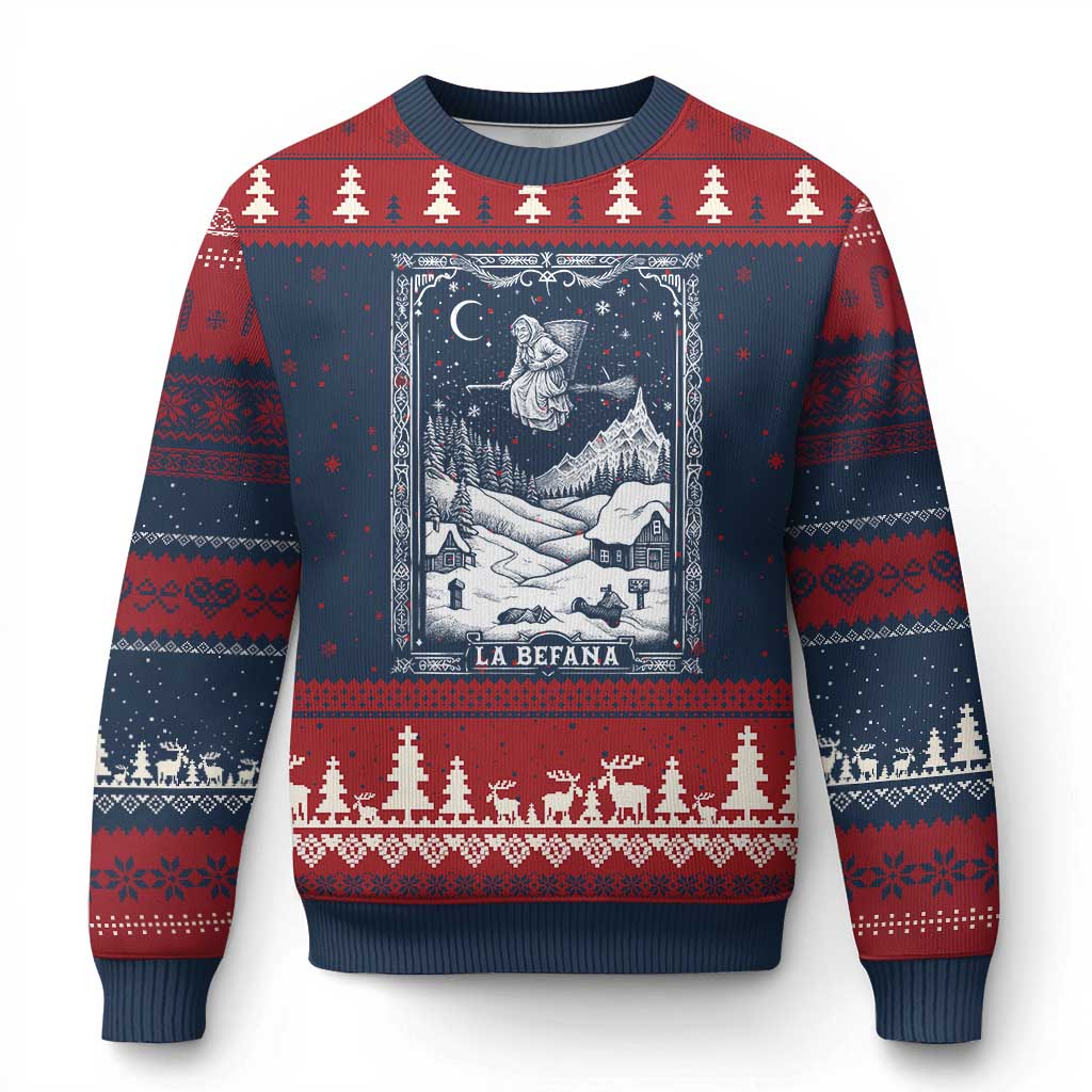 Italian Xmas La Befana Ugly Christmas Sweater Buon Befana Folklore Xmas Witch - Wonder Print Shop