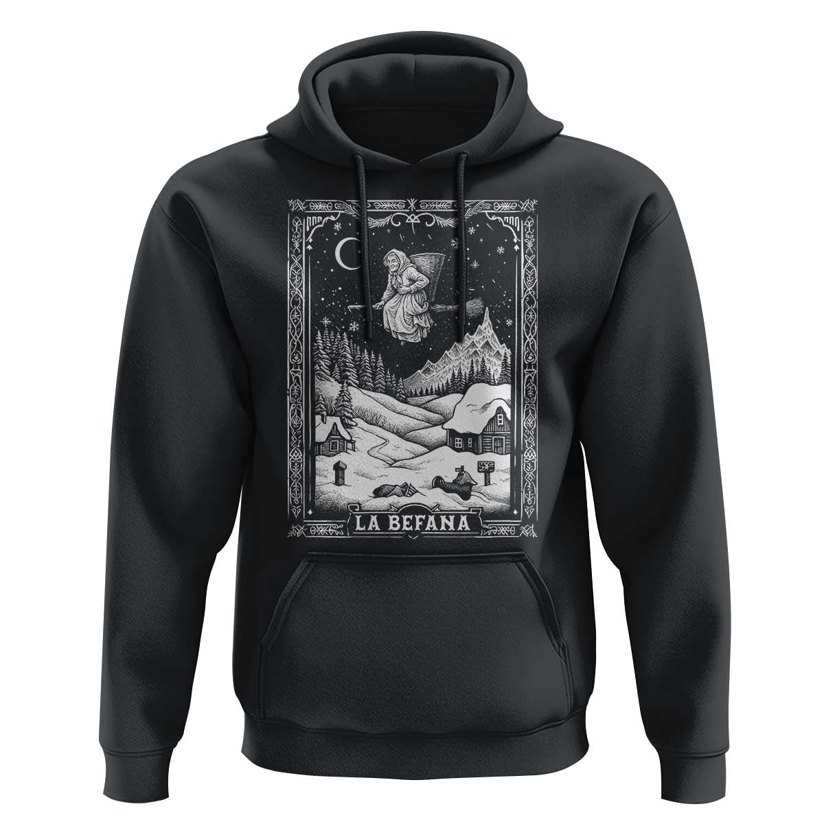 Italian Christmas La Befana Hoodie Buon Befana Folklore Xmas Witch - Wonder Print Shop
