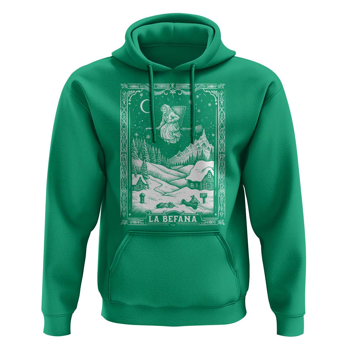 Italian Christmas La Befana Hoodie Buon Befana Folklore Xmas Witch - Wonder Print Shop