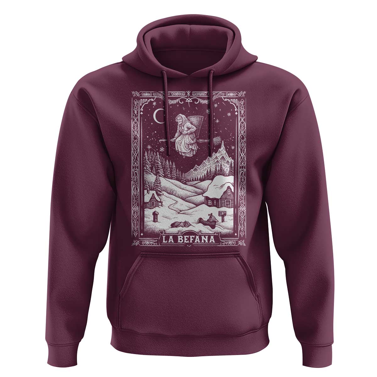Italian Christmas La Befana Hoodie Buon Befana Folklore Xmas Witch - Wonder Print Shop
