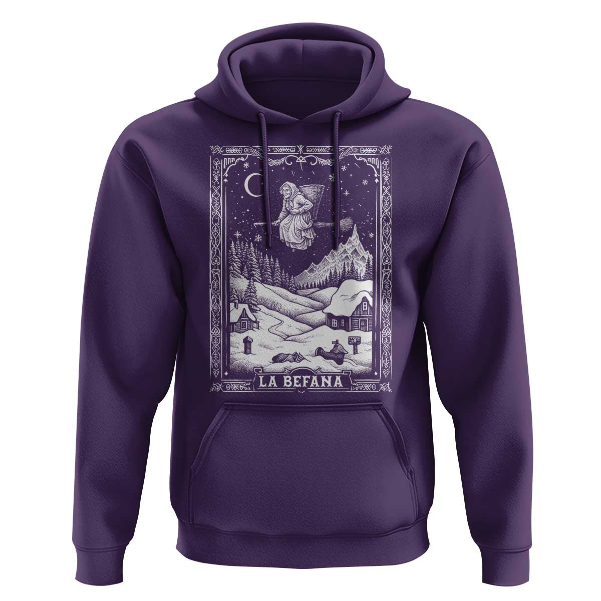Italian Christmas La Befana Hoodie Buon Befana Folklore Xmas Witch - Wonder Print Shop