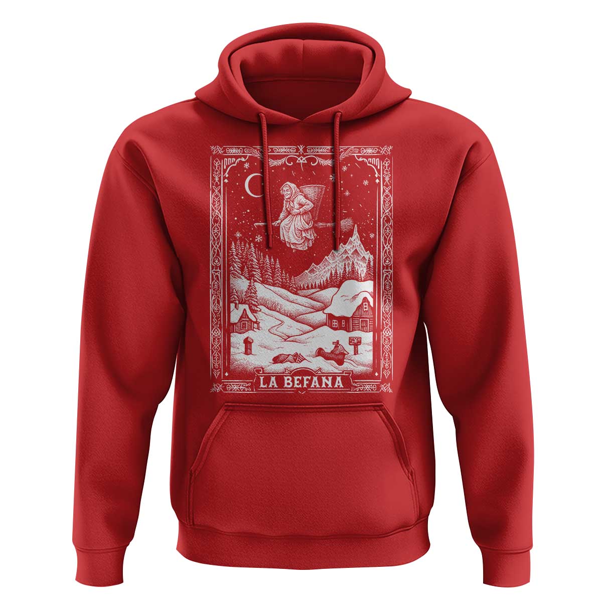 Italian Christmas La Befana Hoodie Buon Befana Folklore Xmas Witch - Wonder Print Shop