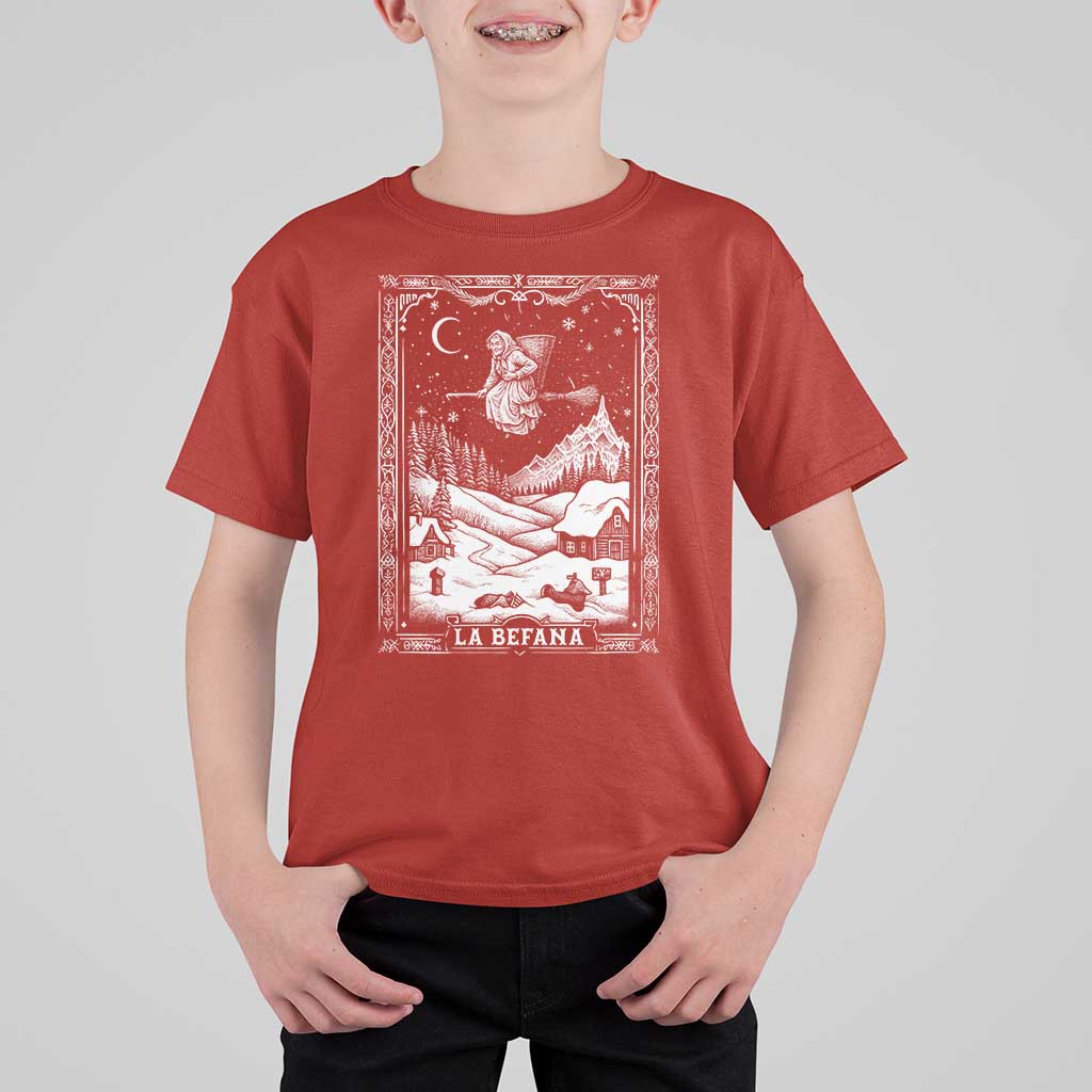 Italian Christmas La Befana T Shirt For Kid Buon Befana Folklore Xmas Witch - Wonder Print Shop